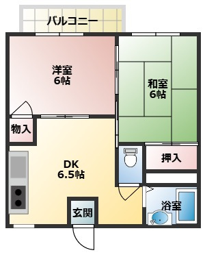 【間取り】 | 乙木ハイツA棟