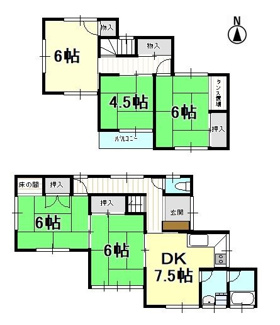 【間取り】 | 戸建　姫原1丁目