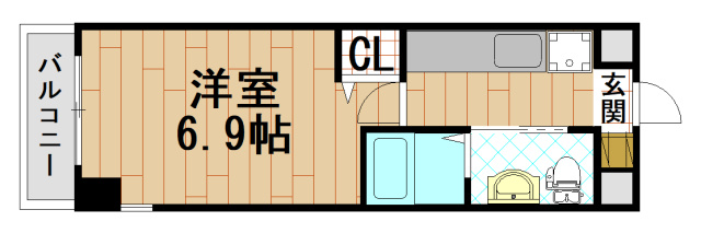 M'プラザ小阪駅前　(近大　一人暮らし)の間取り