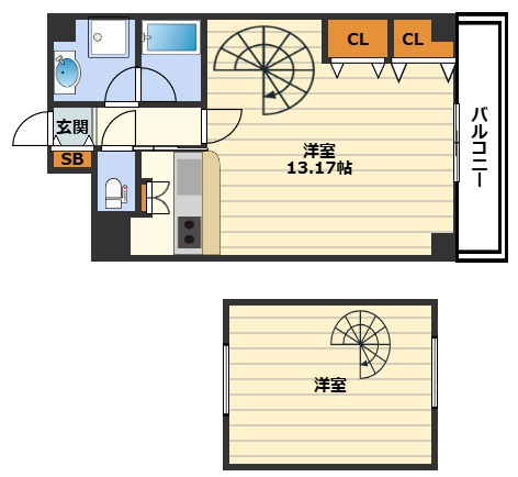 ブラーヴォ扇町の間取り