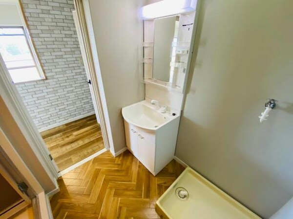 熊本市東区新南部３丁目の賃貸マンションの独立洗面台