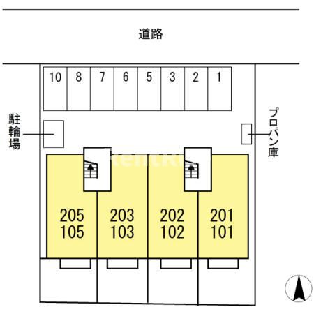 シエルコートⅢの玄関