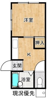 【間取り】 | コーポたくわⅢ