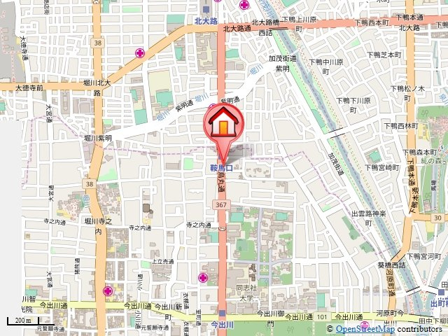 HF烏丸鞍馬口レジデンスの地図