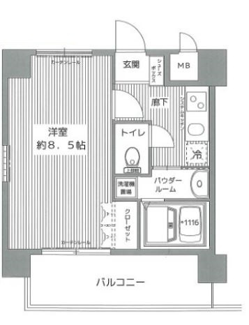 クレアート新大阪セレニティの間取り