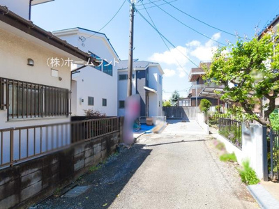 【前面道路含む現地写真】 | 立川市栄町 | 前面道路北東4ｍ私道