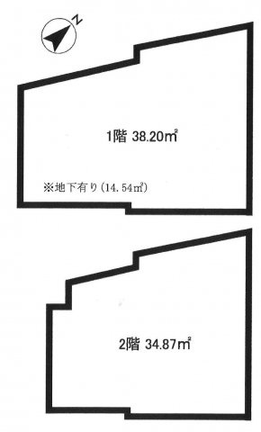 文京区本郷６丁目の住宅付店舗戸建の間取り|間取り
