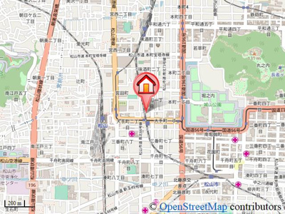 【地図】 | 朝日プラザステーションコア松山