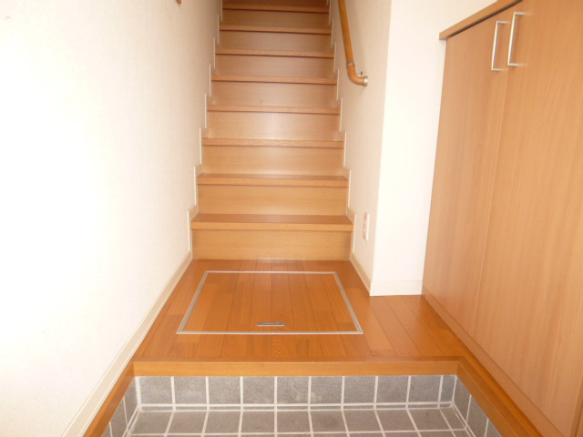 エクリールＢの玄関