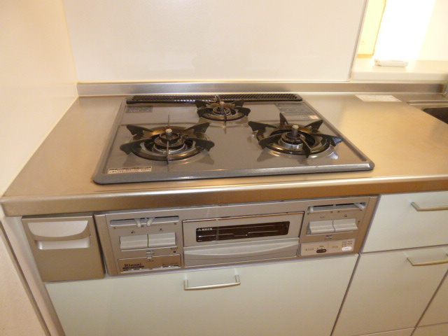 エクリールＢのキッチン|ガスコンロ