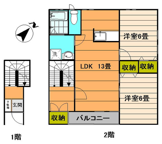 【間取り】 | ベルエキプ吉塚駅前Ⅰ