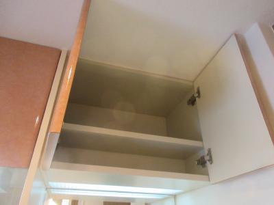 プレサンス京都神宮道の収納|洗面台上部収納