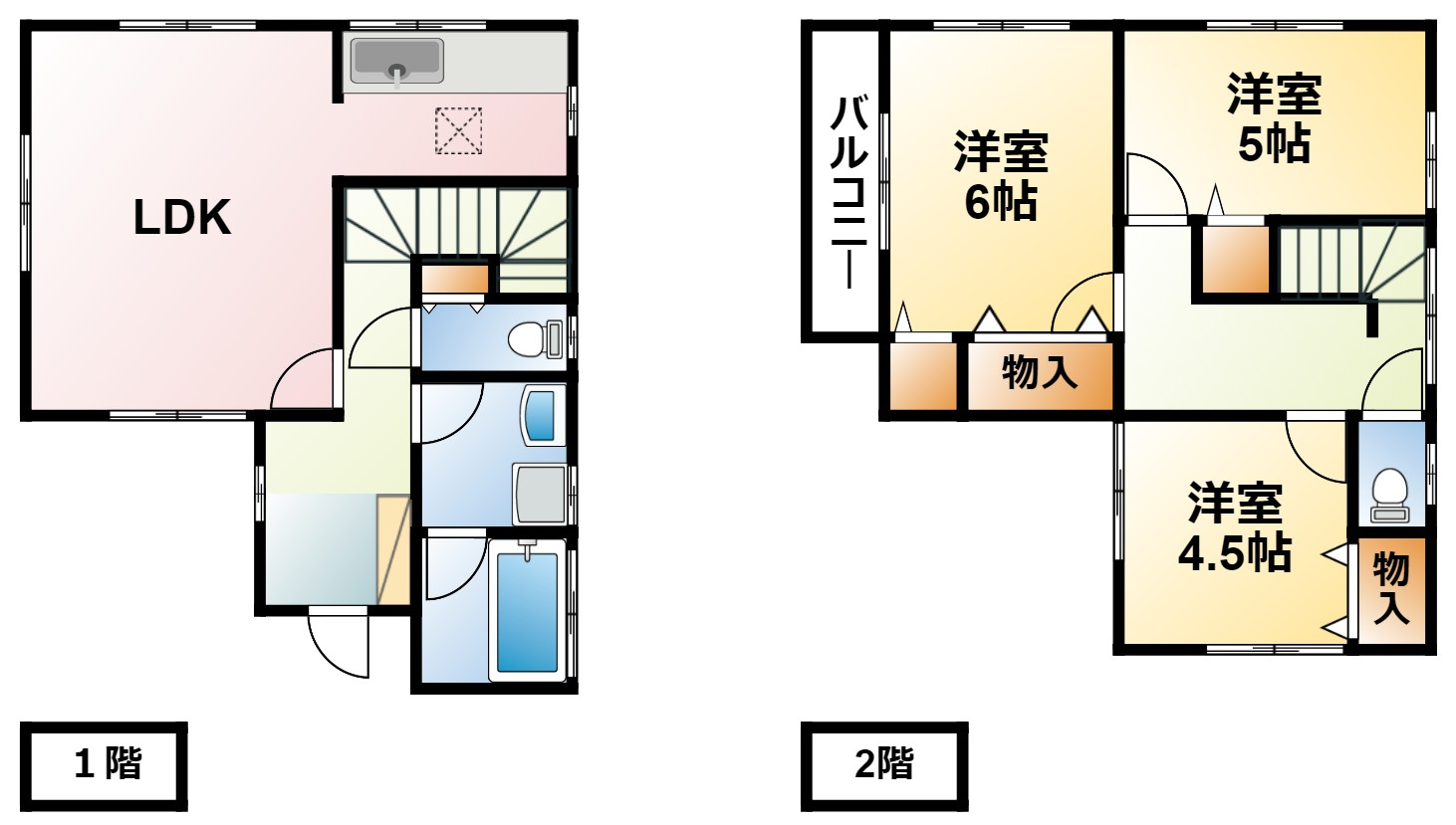 茂原市千町3394戸建の間取り