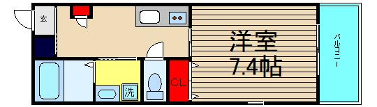 ロッソ北花田の間取り