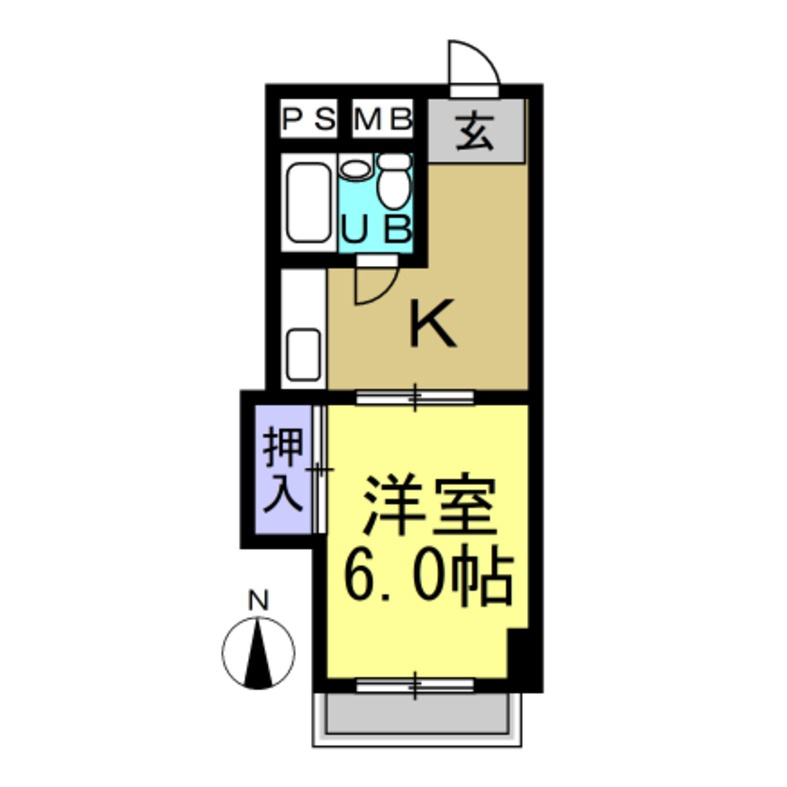 キャンパスひまわり有楽の間取り