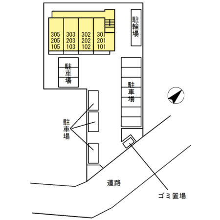 レガーロアサヒの区画図
