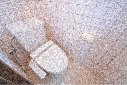 内野ハイツ【キャッシュバック対象物件】のトイレ|シンプルで使いやすいトイレです