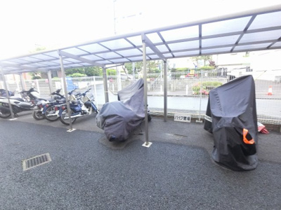 【その他共用部分】 | 日吉第五コーポ別館 | バイク置場です。