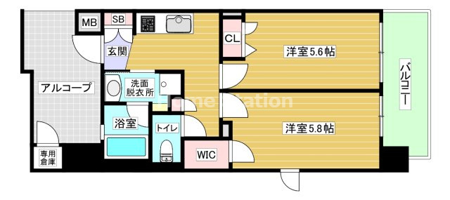 【間取り】 | エステムプラザ福島ジェネル