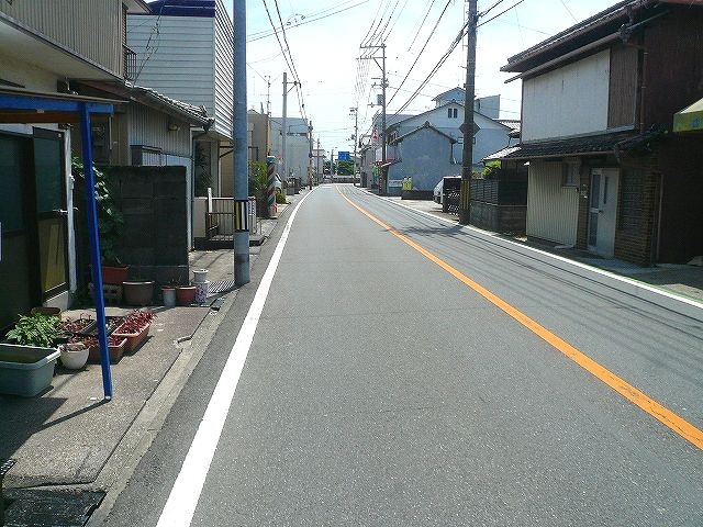 南国市立田　売土地の前面道路含む現地写真