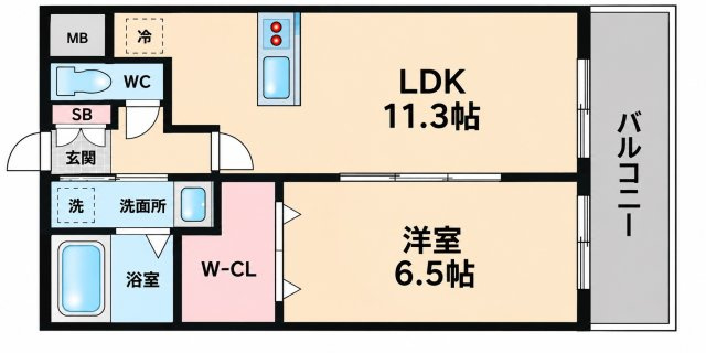 【間取り】 | グランパシフィックプラムスクエア