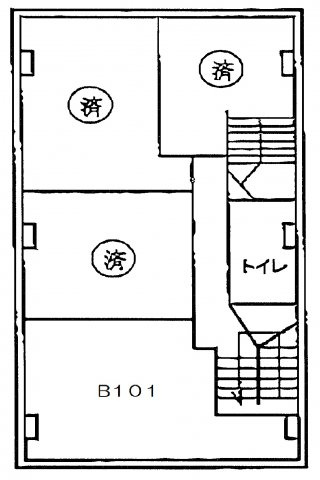 中央区銀座６丁目の店舗一部の間取り