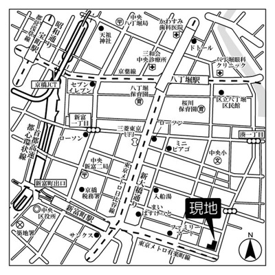 【地図】 | パークフラッツ銀座イースト