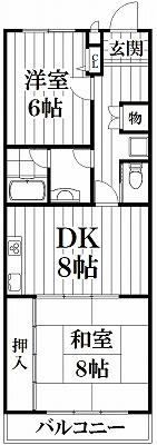【間取り】 | グリーンフォレストⅡ