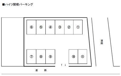 【区画図】 | ハイツ関根パーキング