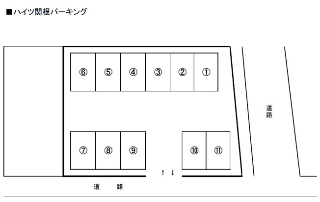 【区画図】 | ハイツ関根パーキング