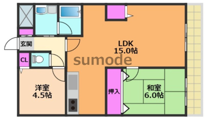 【間取り】 | シャインヒル郡家