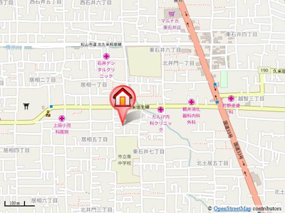 【地図】 | 宝来ハイツⅡ