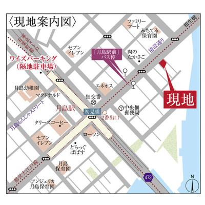 【地図】 | ドゥーエ月島Ⅱ