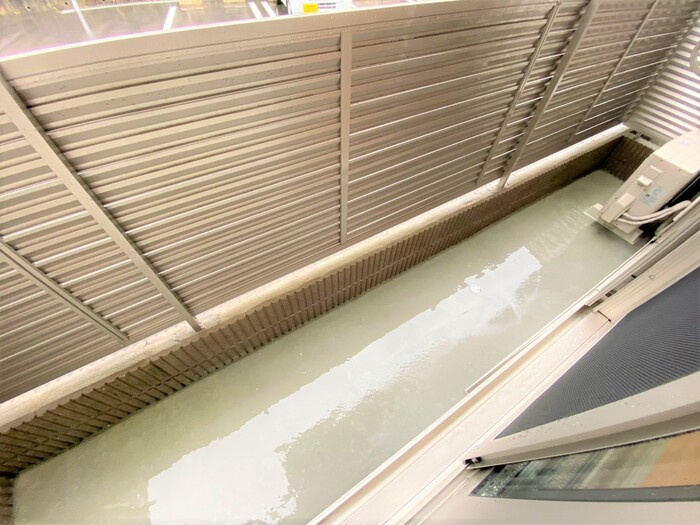 アクシア・プルミエールⅠのバルコニー|テラス仕様です。