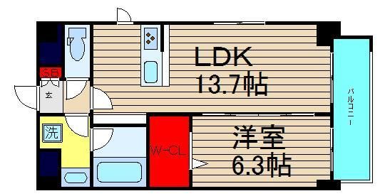 プラシード新町の間取り