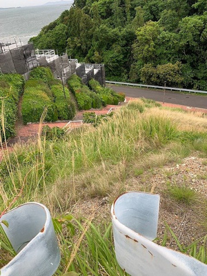 【前面道路含む現地写真】 | 知多郡南知多町　売地 | 現地写真
敷地面積3819.34㎡（約1155.35坪）！前面道路6ｍ以上！
建築条件ございませんので、お好きなハウスメーカーで建築できます！