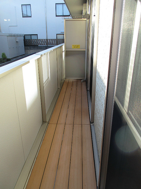 ミキハイツのバルコニー