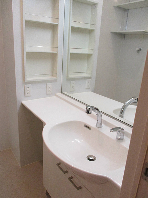 ミキハイツの洗面所