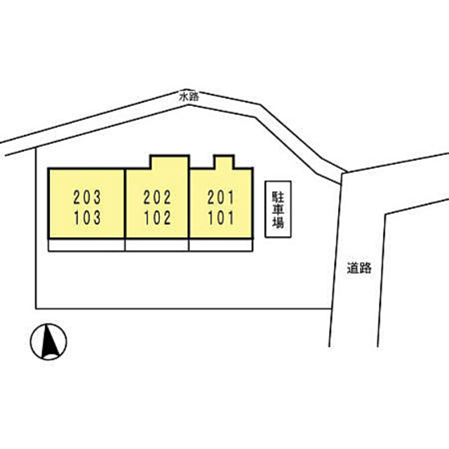 ミキハイツの区画図