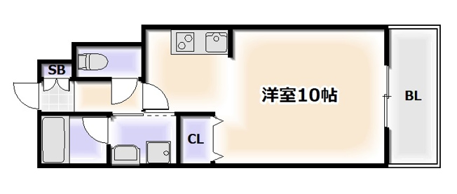【間取り】 | CITY SPIRE難波WEST