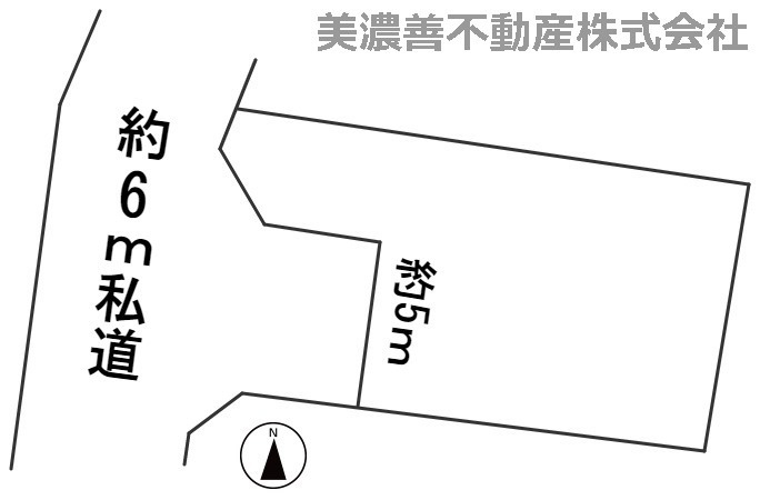 ５６７３５　山県市松尾土地の区画図