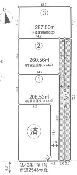 川越市上寺山　売地の土地図