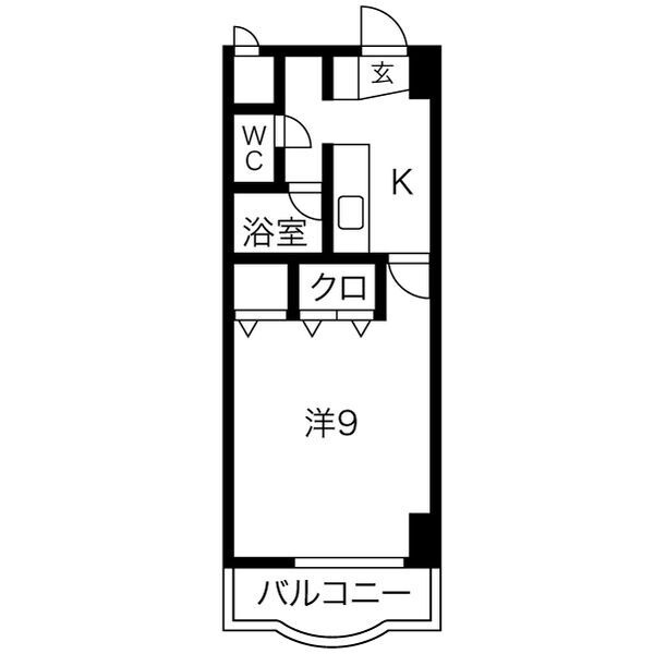 舘坂マンションＡの間取り
