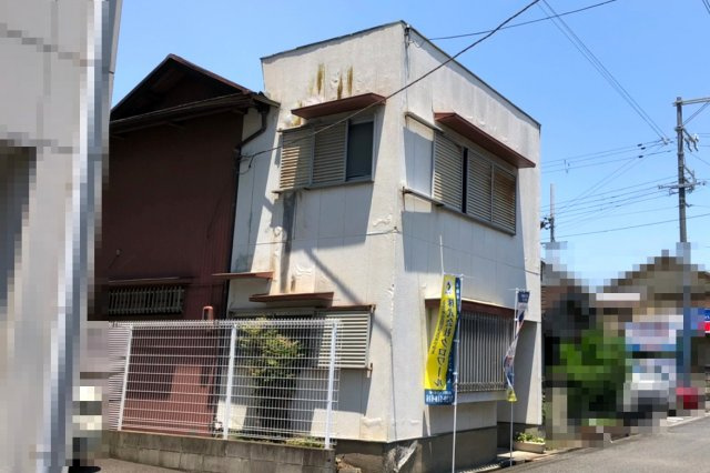 岸和田市野田町1丁目　土地の外観|現況の建物：木造2階建