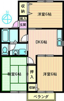 【間取り】 | ポルシェ海老名AB棟