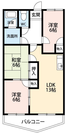 【間取り】 | ポプラ通り竜美