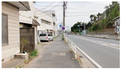 【前面道路含む現地写真】 | 茅ヶ崎市中島　売地