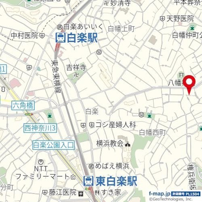 【地図】 | パークヒルズ白楽