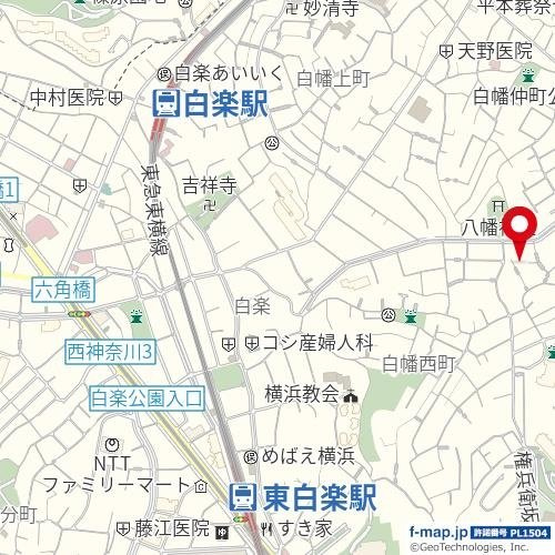 【地図】 | パークヒルズ白楽
