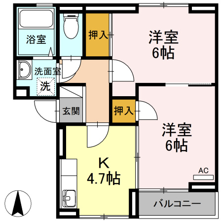 グリーンヒルの間取り